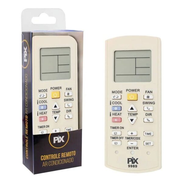CONTROLE REMOTO AR CONDICIONADO UNIVERSAL PIX