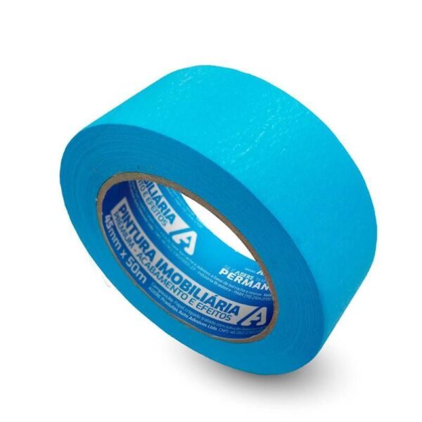 FITA CREPE P/ PINTURA IMOBILIARIA AZUL NEON 45MMX50M ADERE