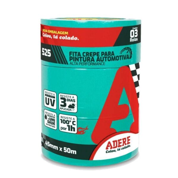 FITA CREPE AUTOMOTIVA VERDE 48MMX50M ADERE