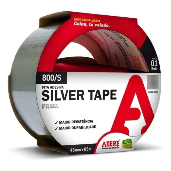 FITA SILVER TAPE PRATA 45MMX05M ADERE